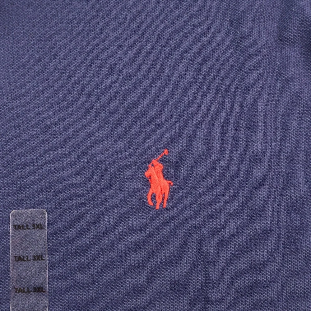 NWT Polo Ralph Lauren Mesh Polo Men's 3XLT Navy Big&Tall Red Pony